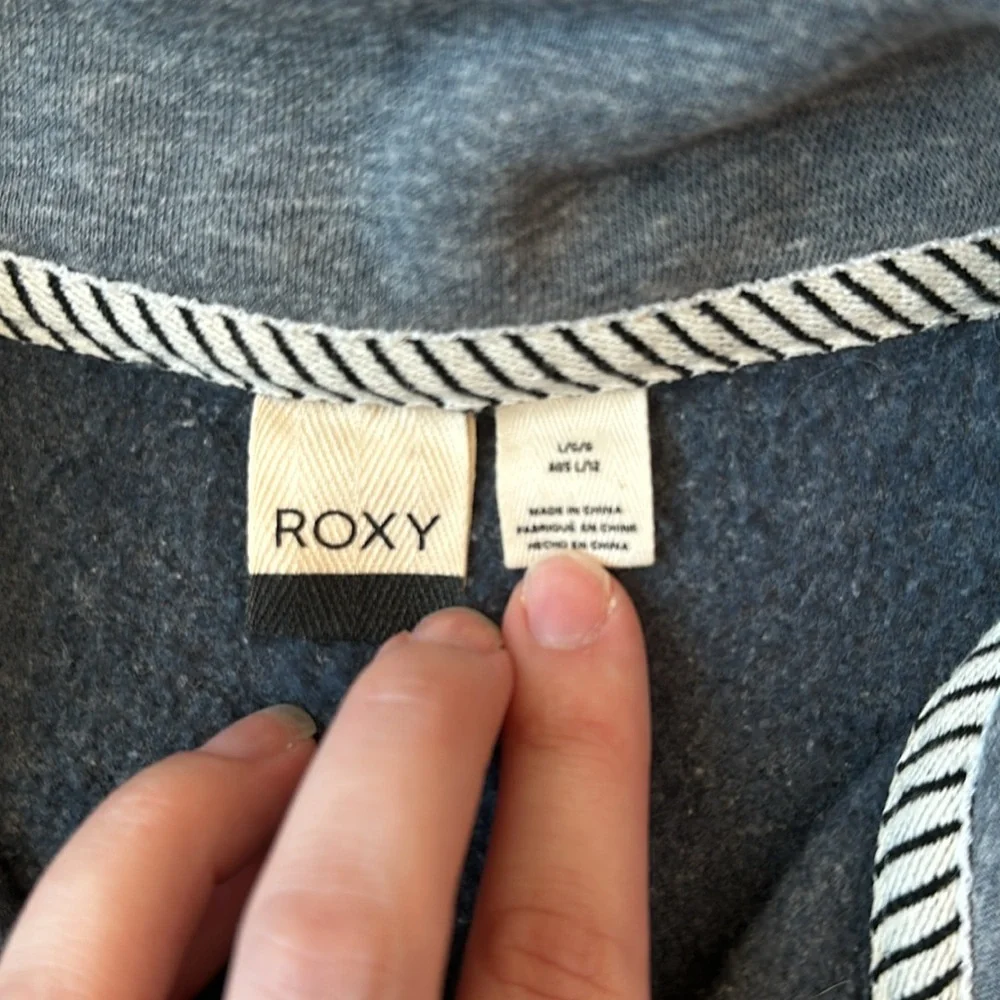 Roxy Fleece 1/4 Zip Pullover Sweatshirt